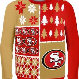 NFL Festive 49ers Crewneck Sweater